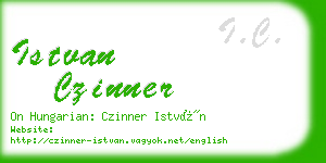 istvan czinner business card